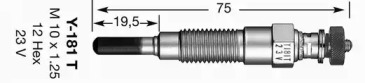 Свеча накаливания NGK 2728